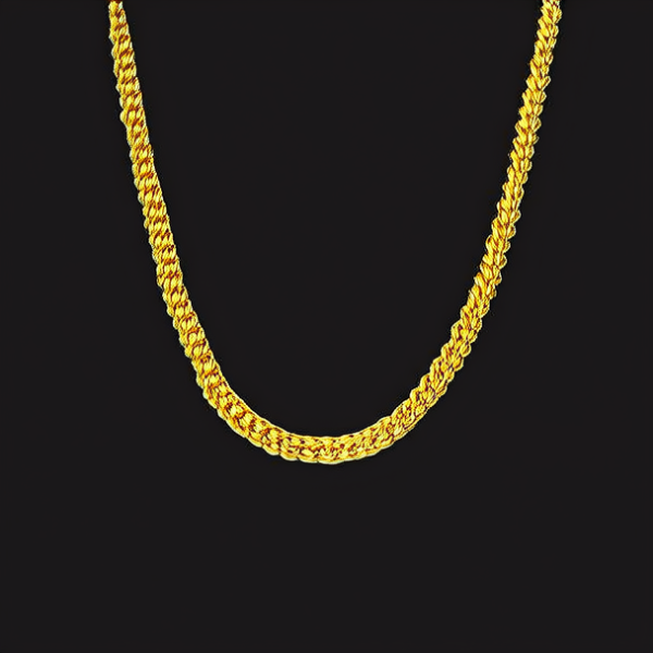 编的黄金项链图片