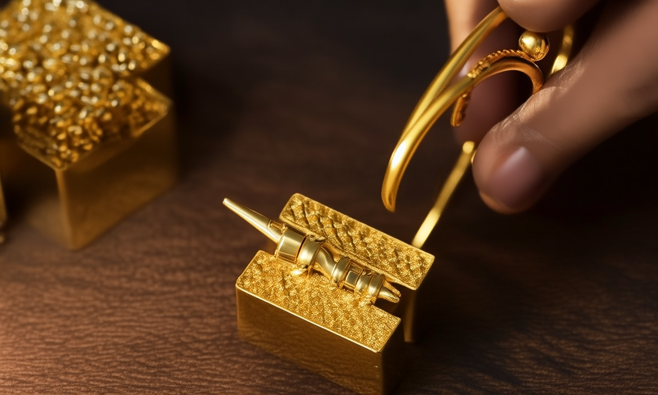 黄金首饰加工图片