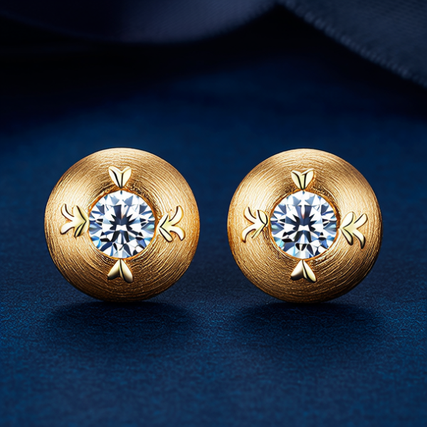 黄金耳钉款式图片大全